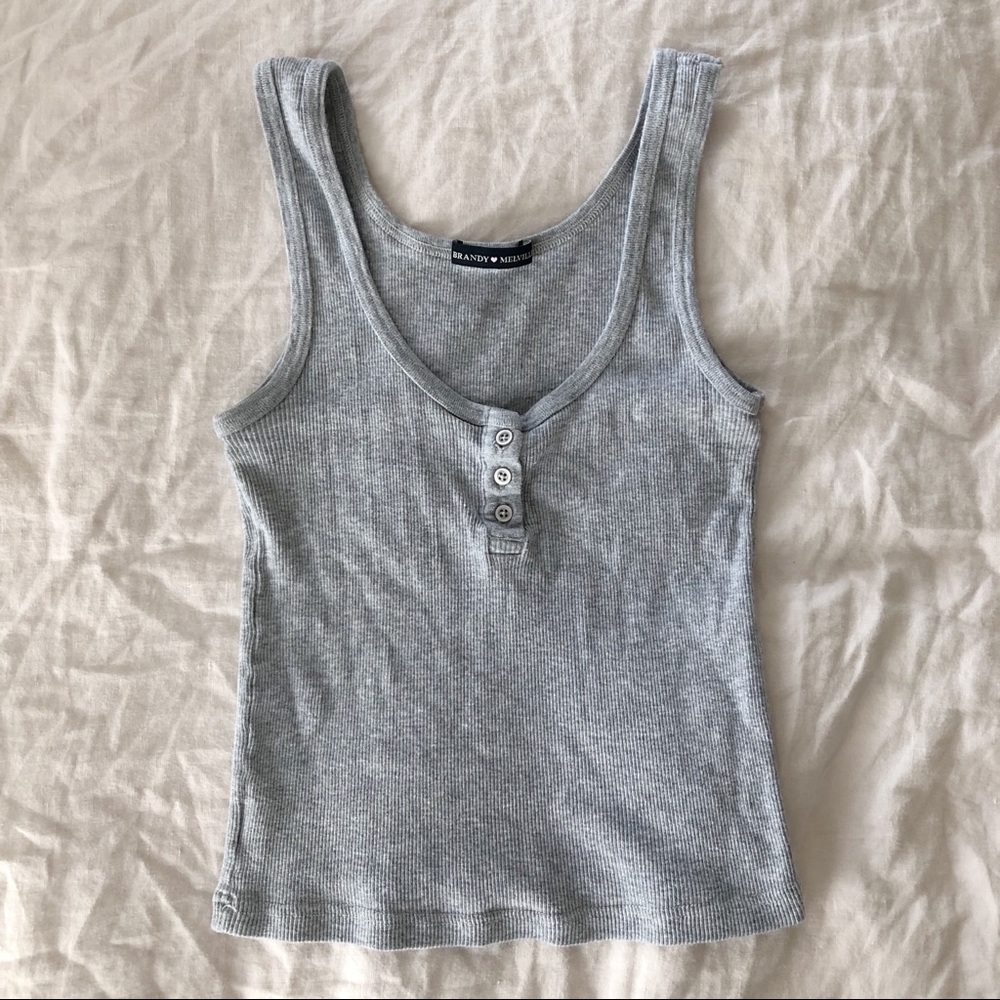 Brandy Melville grey tank top
